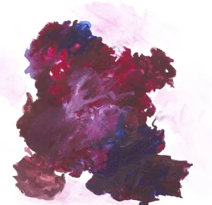 "Biomorphs and Blooms No. 12" Romantic Abstract Print by Molly Frances - 40" X 40"
