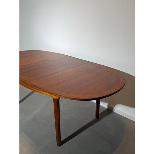 Oval Extendable Dining Table in Teak from Nathan For Sale - Image 4 of 9