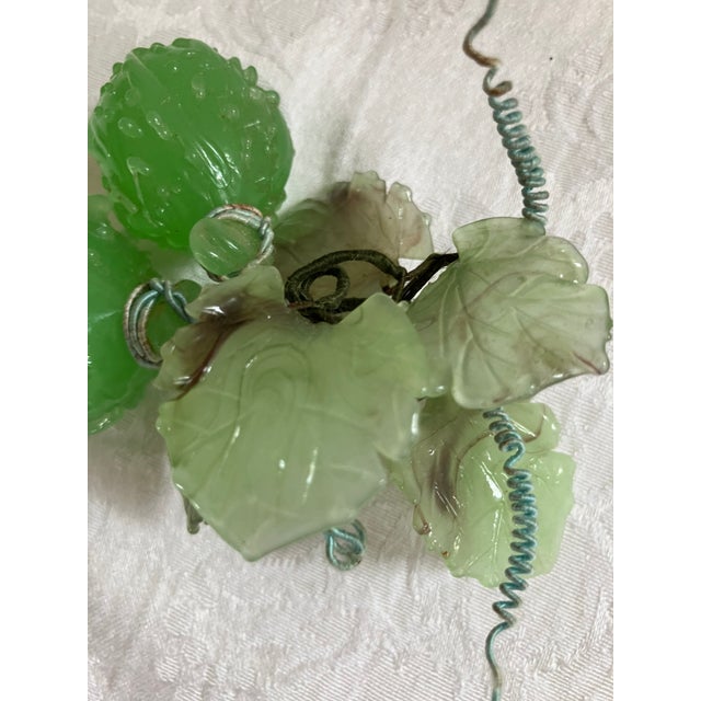 1950s 1950's Italian Mint Green Glass Grapes For Sale - Image 5 of 7