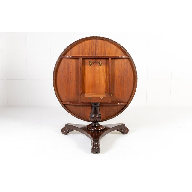 Antique Scottish Regency Rosewood Centre Table, 1800s For Sale - Image 4 of 13