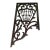 Late 19Th Century Original Salvaged Chicago Varnished Oak Wood Asymmetrical Wall-Mount Victorian Fretwork For Sale