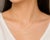 Contemporary Late 20th Century 14K Yellow Gold Diamond 5 Leaf Clover Floral Pendant Necklace For Sale - Image 3 of 3