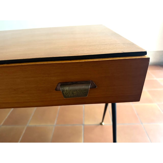 Teak Writing Desk by Silvio Cavatorta, Italy, 1950s For Sale - Image 9 of 9