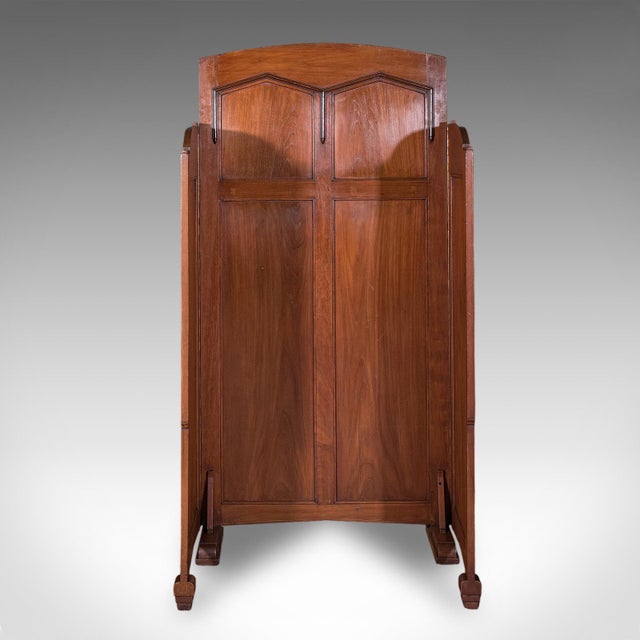 Large Vintage Dressing Screen, Oriental, Folding, Privacy, Room Divider, Retail For Sale - Image 6 of 12
