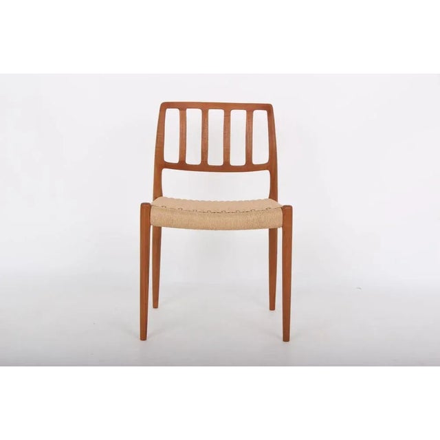 Solid Teak Model 83 Chairs by Niels Otto (N. O.) Møller for J. L. Møllers, Denmark, Set of 4 For Sale - Image 14 of 15