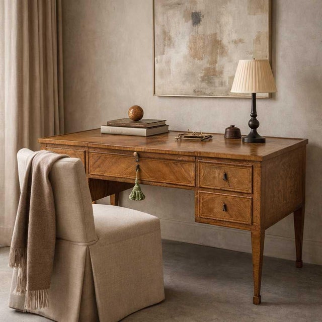 This Antique Desk, dating back to the Lombardy Louis XVI era (second half of the 18th century), is a truly exquisite piece...