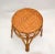 1960s Vintage Bohemian Blonde Bamboo and Rattan Stool For Sale - Image 5 of 13