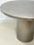 Vintage Brushed Stainless Steel Round Pedestal Dining Table For Sale - Image 12 of 12