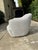 Crate & Barrel Crate & Barrel Swivel Chair in Fog Linen - Brand New Never Been Used For Sale - Image 4 of 10