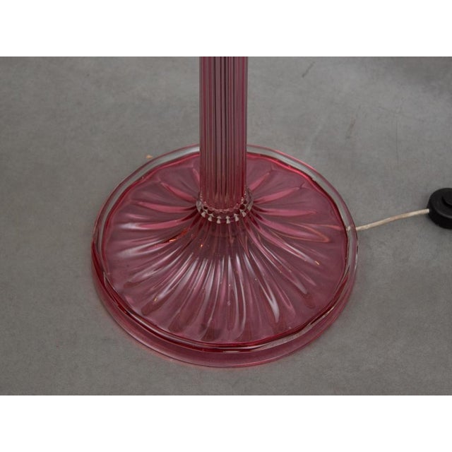 Pink Pink Art Glass Floor Lamp by Barovier E Toso, Italy, 1956 For Sale - Image 8 of 14