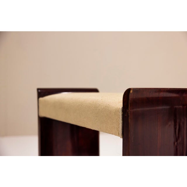 Wood Art Deco Mahogany Stools, 1930s, Set of 2 For Sale - Image 7 of 14