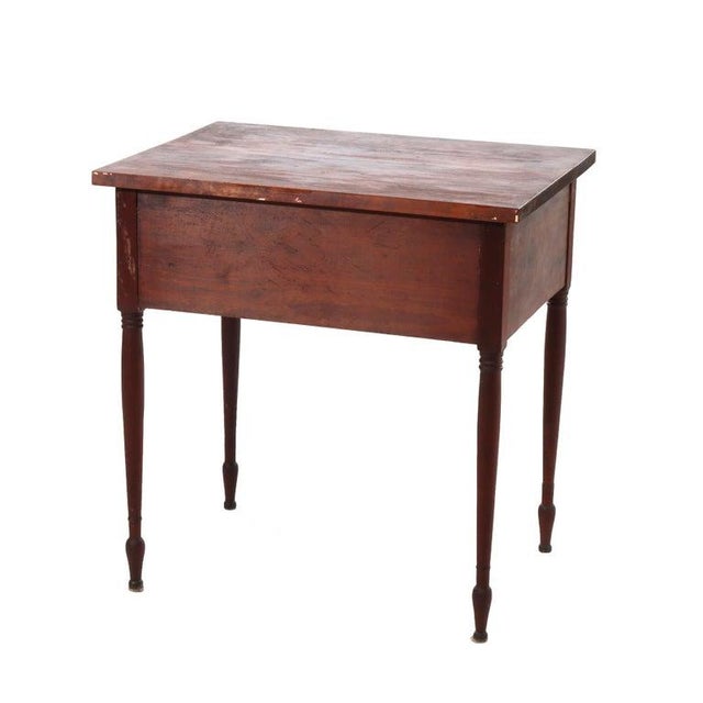 Antique Cherry & Tiger Maple 3-Drawer Small Server C1830 For Sale - Image 4 of 15