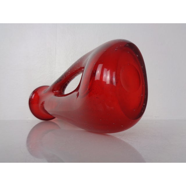 Red Murano Glass Vase, Italy, 1960s For Sale - Image 16 of 18