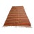 Mid 20th Century Tribal Striped Rug - Bohemian Home Decor Flatweave For Sale