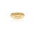 Gold Natural Round Emerald Half Eternity Band Dome Ring Size 7 For Sale - Image 8 of 10