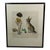 Vintage Georges Redon Framed “Tu Pourrais Garder Tes Puces”(You Can Keep Your Fleas) Print of a Girl and Her Dog From France - Circa 1927 For Sale