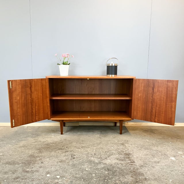 Brown Small Sideboard in Teak, 1960s For Sale - Image 8 of 12