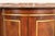Brown Baker Furniture Italian Provincial Carved Cherry Wood, Parcel Gilt, and Marble Top Demilune Sideboard or Bar Cabinet For Sale - Image 8 of 16