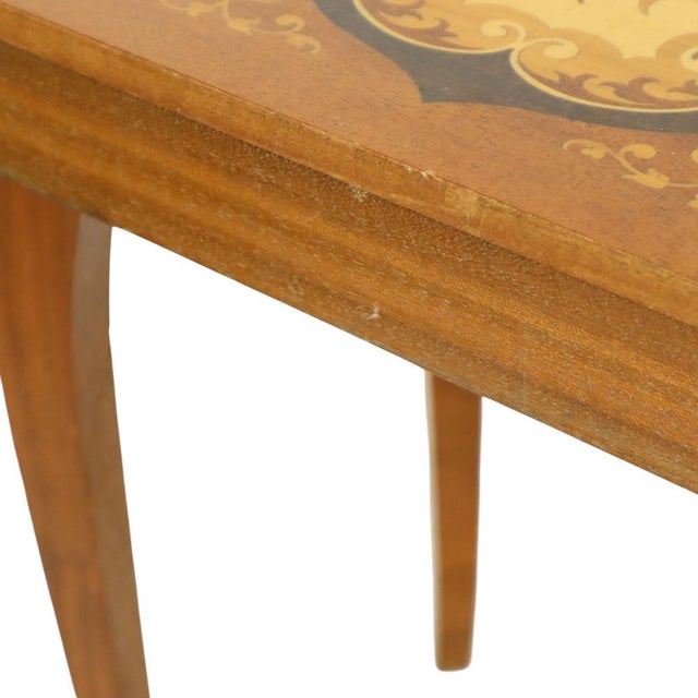 Italian Music Box Table, 1970s For Sale - Image 12 of 17