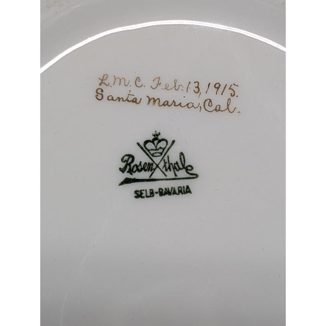 Ceramic 1915 Rosenthal Ceramic Tankard Stein Glass With Gold Rim, and Two Birds For Sale - Image 7 of 7