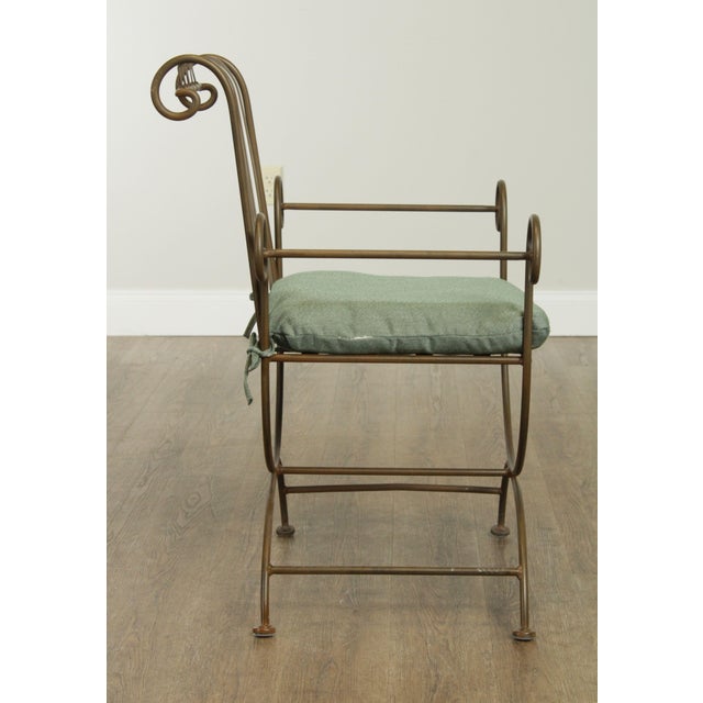 Tuscan Style Wrought Iron Bistro Set Set of 3 Chairish