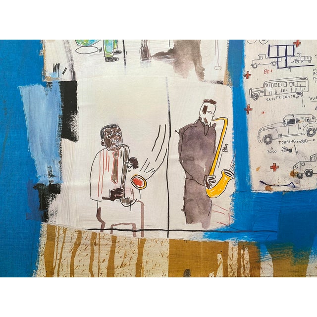 Jean Michel Basquiat Vintage 1997 Pop Art Offset Lithograph Print " Worthy Constituents " 1986 For Sale - Image 11 of 14
