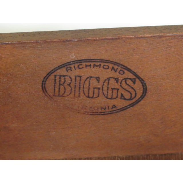 Biggs Ball & Claw Chippendale Mahogany Lowboy For Sale - Image 11 of 12