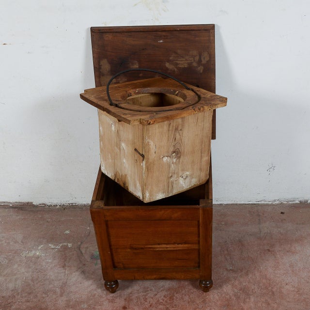 Antique Bathroom Stool or Side Table For Sale - Image 6 of 9