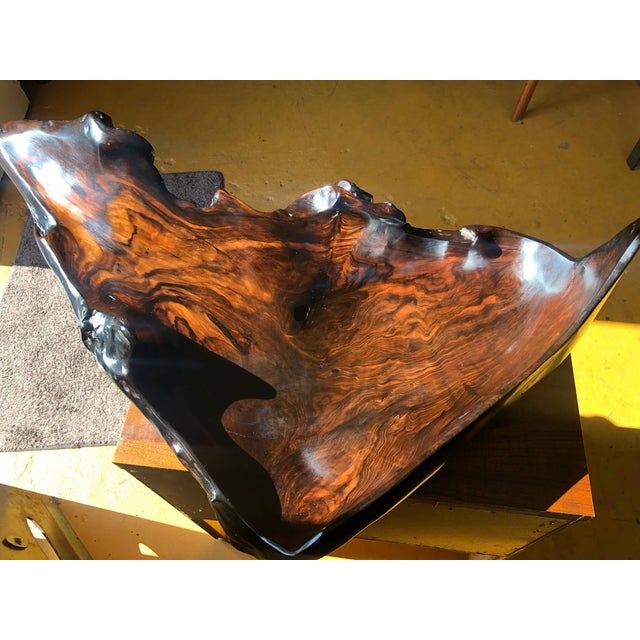 Large Irregular Shaped Burl Bowl For Sale - Image 10 of 12