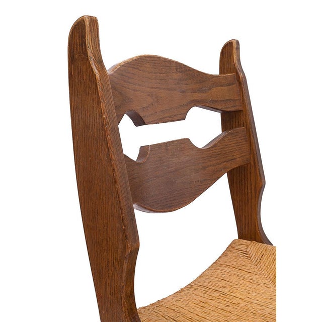 Wood Chairs by Guillerme and Chambron, 1950s, Set of 6 For Sale - Image 7 of 10