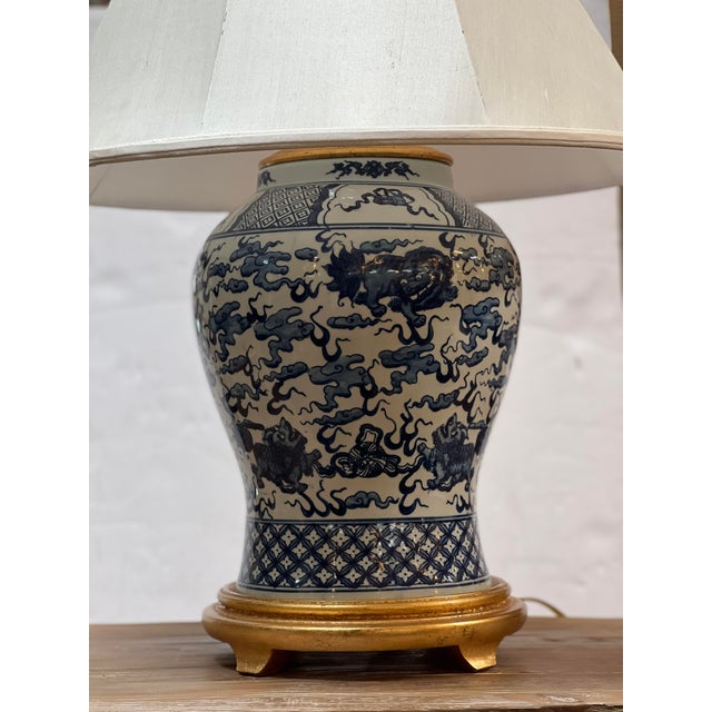 Ralph Lauren Foo Dog Porcelain Chinoiserie Table Lamp Chairish