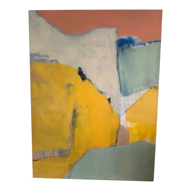 Large Abstract Painting in Gorgeous Colors For Sale