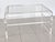 Vintage Modern Lucite Waterfall Two-Tier Coffee Table For Sale - Image 4 of 4
