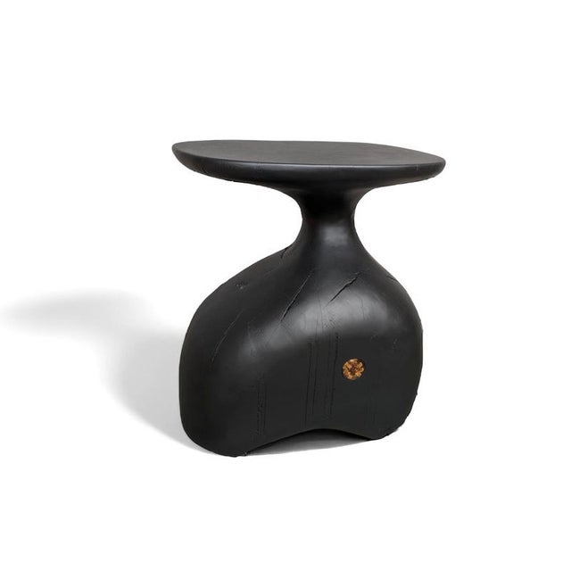 Tea 1750 collection auxiliary table 2 by amber x iñigo calleja dimensions: w 55 x d 40 x h 60 cm. Materials: old tea beam...