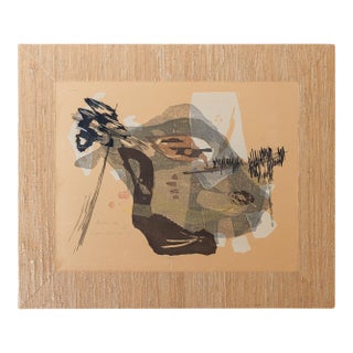 Rikio Takahashi “Lyric Kyoto No. 2” – Edition 1/30 – Japanese Modernist Abstract Woodblock Print Art For Sale