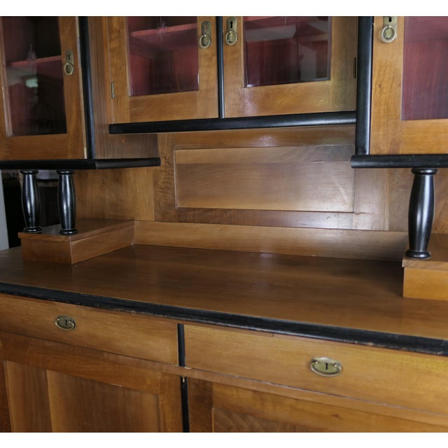 Viennese Cherrywood Veneer Buffet Cabinet, 1920 For Sale - Image 12 of 13