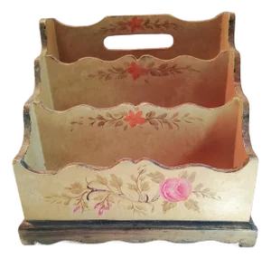 Florentine Vintage Italian Desk Organizer/Letterholder