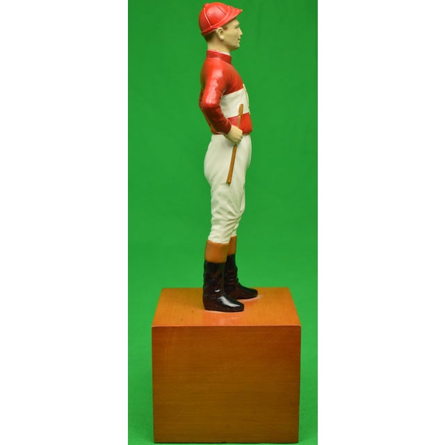 Sz: 13"H x 4 1/2"Sq @ base B.A. Dario (1894-1996) or "Lucky" as he was known made his reputation around Providence, RI as...