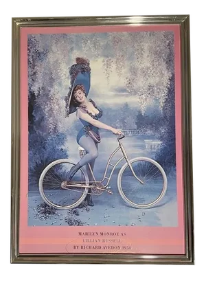 Late 20th Century Richard Avedon Poster of Marilyn Monroe as Lillian Russel, Framed
