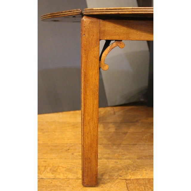 Wood Circa 1780 English Butler's Tray on Custom Coffee Table Stand For Sale - Image 7 of 7