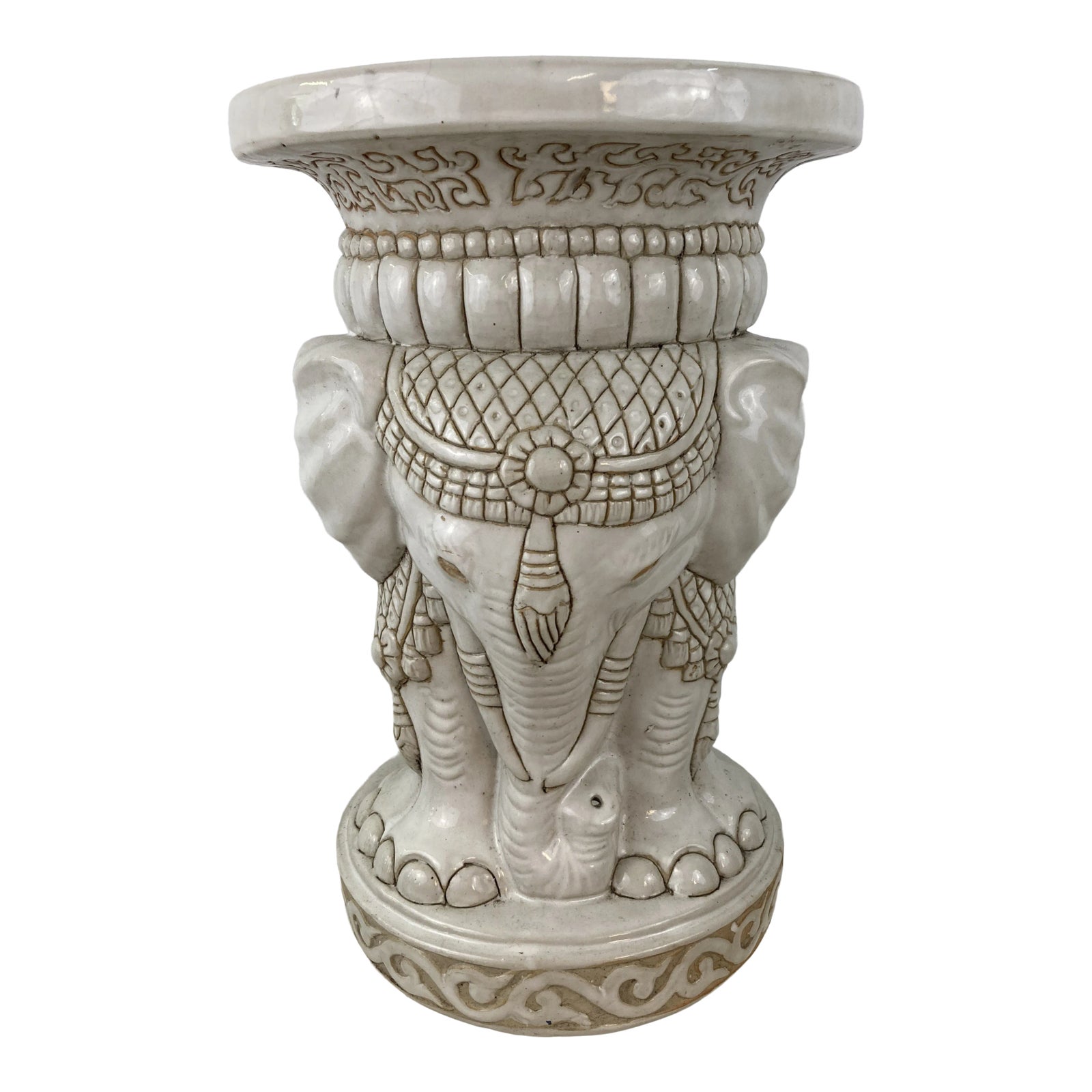 Vintage Elephant Garden Stool Chairish