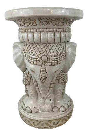 Vintage Elephant Garden Stool