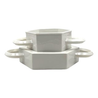 White Ceramic Vide Poche by Sergio Asti for Gabbianelli, Italy, 1970 For Sale