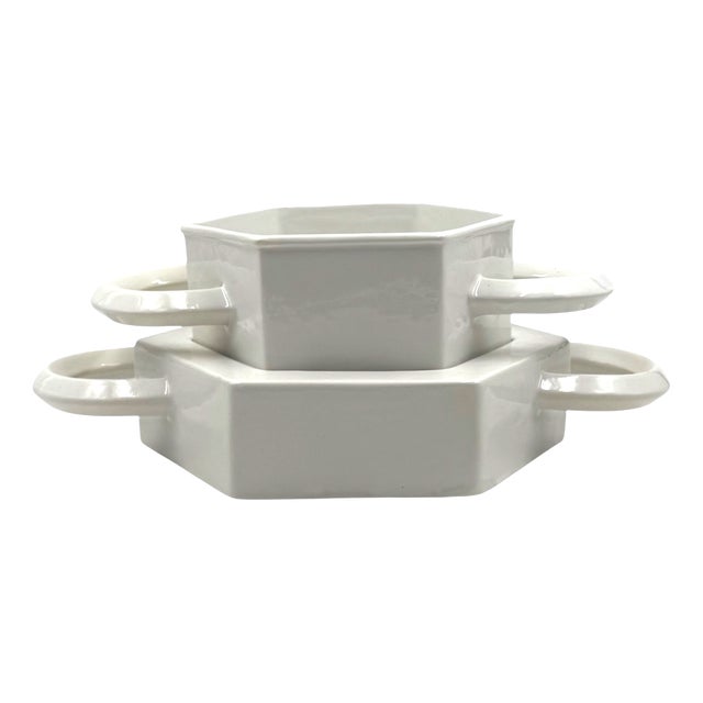 White Ceramic Vide Poche by Sergio Asti for Gabbianelli, Italy, 1970 For Sale