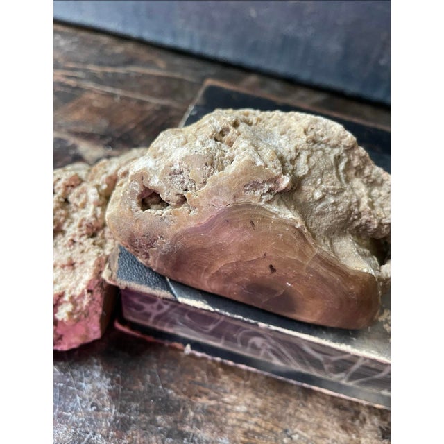 Mid 19th Century Pair of Asian Stone Geode Bookends For Sale - Image 5 of 10