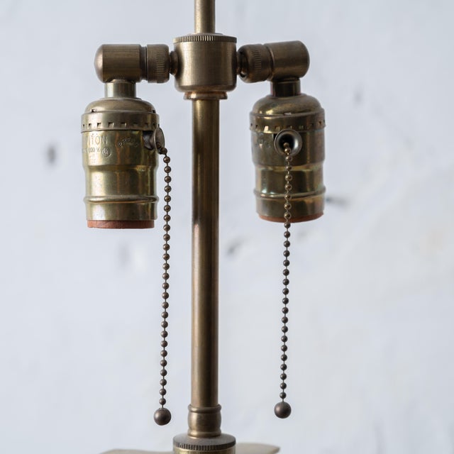 Brass Corinthian Column Lamp, 19th Century For Sale - Image 10 of 12