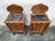 1920s Small Art Deco Nightstands in Walnut Burl and Marble, Italy, 1920s, Set of 2 For Sale - Image 5 of 16