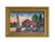 A pair of two beautiful, intricately made vintage needlepoint landscapes, in coordinating gilt frames with a beautiful...
