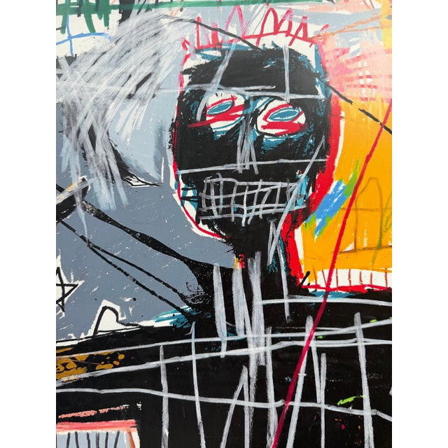 Jean Michel Basquiat Jean Michel Basquiat (1960–1988), Furious Man, 1982, Original Exhibition Poster For Sale - Image 4 of 7
