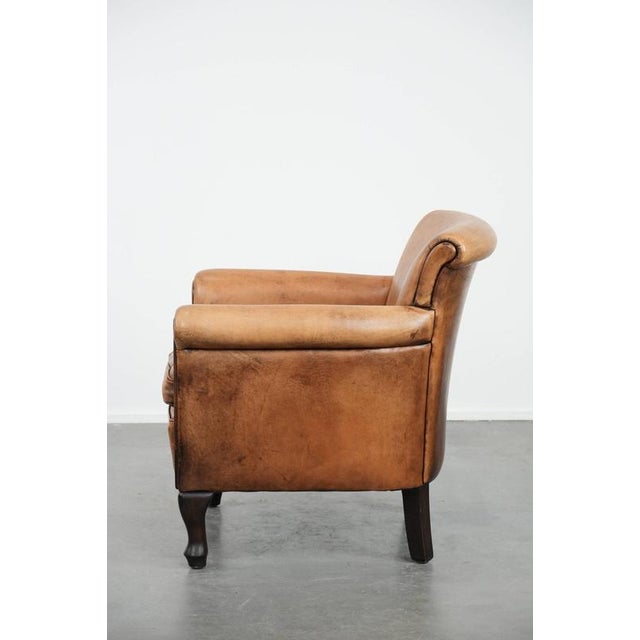 1960s Vintage Chair in Sheepskin Leather For Sale - Image 5 of 17